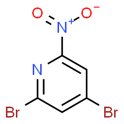 ChemSpider 2D Image | 2,4-Dibromo-6-nitropyridine | C5H2Br2N2O2