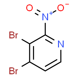ChemSpider 2D Image | 3,4-Dibromo-2-nitropyridine | C5H2Br2N2O2