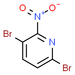 ChemSpider 2D Image | 3,6-Dibromo-2-nitropyridine | C5H2Br2N2O2