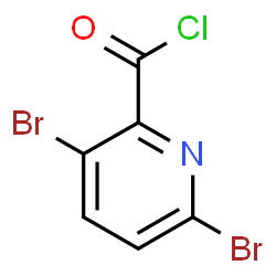 ChemSpider 2D Image | 3,6-Dibromo-2-pyridinecarbonyl chloride | C6H2Br2ClNO