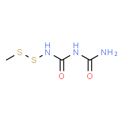ChemSpider 2D Image | N-(Methyldisulfanyl)dicarbonimidic diamide | C3H7N3O2S2
