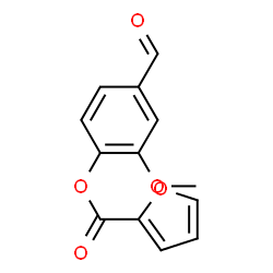 ChemSpider 2D Image | 4-Formyl-2-methoxyphenyl 2-furoate | C13H10O5