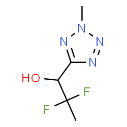 ChemSpider 2D Image | 2,2-Difluoro-1-(2-methyl-2H-tetrazol-5-yl)-1-propanol | C5H8F2N4O