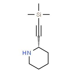 ChemSpider 2D Image | (2S)-2-[(Trimethylsilyl)ethynyl]piperidine | C10H19NSi