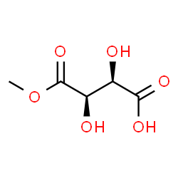 ChemSpider 2D Image | (2R,3R)-2,3-Dihydroxy-4-methoxy-4-oxobutanoic acid | C5H8O6