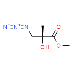 ChemSpider 2D Image | Methyl (2R)-3-azido-2-hydroxy-2-methylpropanoate | C5H9N3O3