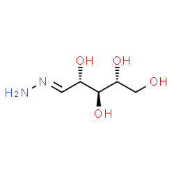 ChemSpider 2D Image | (2R,3S,4S,5E)-5-Hydrazono-1,2,3,4-pentanetetrol (non-preferred name) | C5H12N2O4