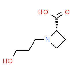 ChemSpider 2D Image | (2S)-1-(3-Hydroxypropyl)-2-azetidinecarboxylic acid | C7H13NO3