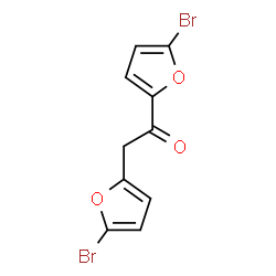 ChemSpider 2D Image | 1,2-Bis(5-bromo-2-furyl)ethanone | C10H6Br2O3