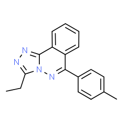 ChemSpider 2D Image | 3-Ethyl-6-(4-methylphenyl)[1,2,4]triazolo[3,4-a]phthalazine | C18H16N4