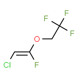 ChemSpider 2D Image | (Z)-2-Chloro-1-fluoro-1-(2,2,2-trifluoroethoxy)ethene | C4H3ClF4O
