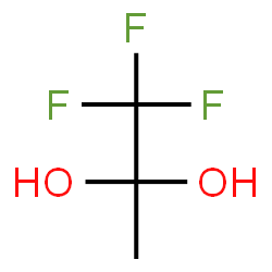 ChemSpider 2D Image | 1,1,1-Trifluoro-2,2-propanediol | C3H5F3O2