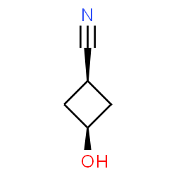 ChemSpider 2D Image | cis-3-Hydroxycyclobutanecarbonitrile | C5H7NO
