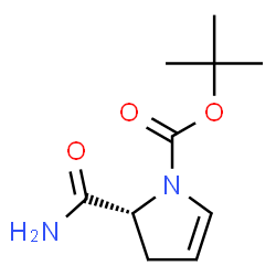 ChemSpider 2D Image | 2-Methyl-2-propanyl (2R)-2-carbamoyl-2,3-dihydro-1H-pyrrole-1-carboxylate | C10H16N2O3
