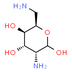 ChemSpider 2D Image | 2,6-Diamino-2,6-dideoxy-D-gulopyranose | C6H14N2O4