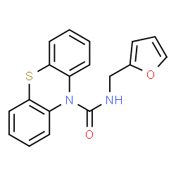 ChemSpider 2D Image | N-(furan-2-ylmethyl)phenothiazine-10-carboxamide | C18H14N2O2S