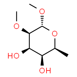 ChemSpider 2D Image | Methyl 6-deoxy-2-O-methyl-alpha-L-talopyranoside | C8H16O5