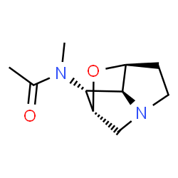 ChemSpider 2D Image | N-Methyl-N-[(1R,3S,7S,8R)-2-oxa-6-azatricyclo[4.2.1.0~3,7~]non-8-yl]acetamide | C10H16N2O2