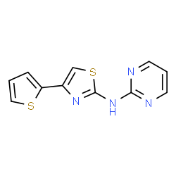 ChemSpider 2D Image | N-[4-(2-Thienyl)-1,3-thiazol-2-yl]-2-pyrimidinamine | C11H8N4S2