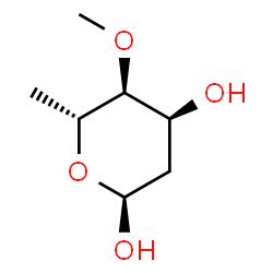 ChemSpider 2D Image | 2,6-Dideoxy-4-O-methyl-alpha-D-ribo-hexopyranose | C7H14O4
