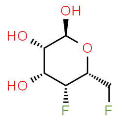 ChemSpider 2D Image | 4,6-Dideoxy-4,6-difluoro-alpha-D-talopyranose | C6H10F2O4
