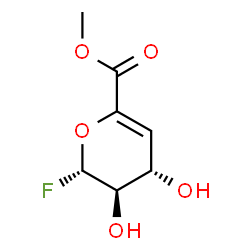 ChemSpider 2D Image | Methyl 4-deoxy-alpha-L-threo-hex-4-enopyranosyluronate fluoride | C7H9FO5