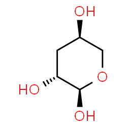 ChemSpider 2D Image | 3-Deoxy-alpha-L-threo-pentopyranose | C5H10O4