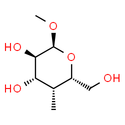 ChemSpider 2D Image | Methyl 4-deoxy-4-methyl-alpha-D-galactopyranoside | C8H16O5