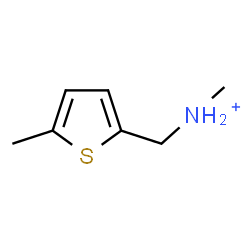 ChemSpider 2D Image | N-Methyl(5-methyl-2-thienyl)methanaminium | C7H12NS