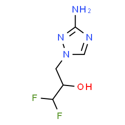 ChemSpider 2D Image | 3-(3-Amino-1H-1,2,4-triazol-1-yl)-1,1-difluoro-2-propanol | C5H8F2N4O