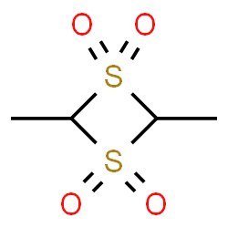 ChemSpider 2D Image | 2,4-Dimethyl-1,3-dithietane 1,1,3,3-tetraoxide | C4H8O4S2