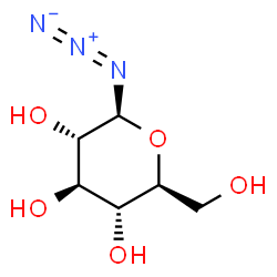 ChemSpider 2D Image | (2S,3S,4R,5R,6S)-2-Azido-6-(hydroxymethyl)tetrahydro-2H-pyran-3,4,5-triol (non-preferred name) | C6H11N3O5
