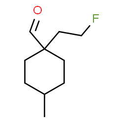 ChemSpider 2D Image | 1-(2-Fluoroethyl)-4-methylcyclohexanecarbaldehyde | C10H17FO