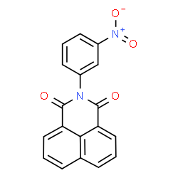 ChemSpider 2D Image | 2-(3-Nitrophenyl)-1H-benzo[de]isoquinoline-1,3(2H)-dione | C18H10N2O4