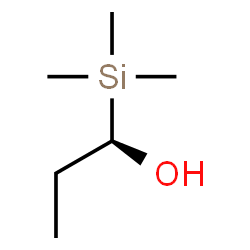 ChemSpider 2D Image | (1R)-1-(Trimethylsilyl)-1-propanol | C6H16OSi