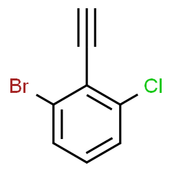 ChemSpider 2D Image | 1-Bromo-3-chloro-2-ethynylbenzene | C8H4BrCl