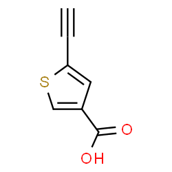 ChemSpider 2D Image | 5-Ethynyl-3-thiophenecarboxylic acid | C7H4O2S