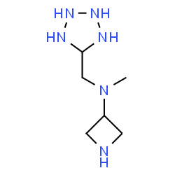 ChemSpider 2D Image | N-Methyl-N-(5-tetrazolidinylmethyl)-3-azetidinamine | C6H16N6