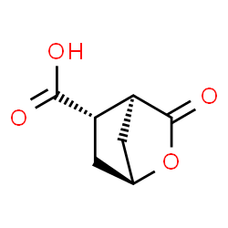 ChemSpider 2D Image | (1S,4S,5S)-3-Oxo-2-oxabicyclo[2.2.1]heptane-5-carboxylic acid | C7H8O4