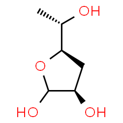 ChemSpider 2D Image | 3,6-Dideoxy-L-arabino-hexofuranose | C6H12O4