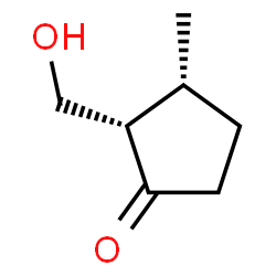 ChemSpider 2D Image | (2S,3R)-2-(Hydroxymethyl)-3-methylcyclopentanone | C7H12O2
