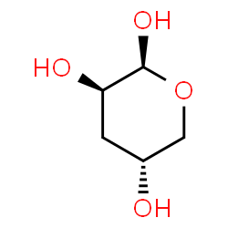 ChemSpider 2D Image | 3-Deoxy-beta-L-threo-pentopyranose | C5H10O4