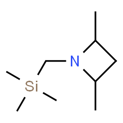 ChemSpider 2D Image | 2,4-Dimethyl-1-[(trimethylsilyl)methyl]azetidine | C9H21NSi