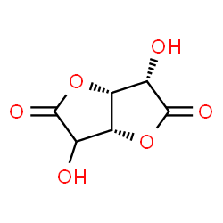 ChemSpider 2D Image | (3S,3aR,6aR)-3,6-Dihydroxytetrahydrofuro[3,2-b]furan-2,5-dione (non-preferred name) | C6H6O6