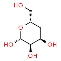 ChemSpider 2D Image | 4-Deoxy-beta-D-ribo-hexopyranose | C6H12O5