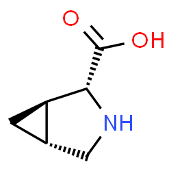 ChemSpider 2D Image | (1R,2R,5R)-3-Azabicyclo[3.1.0]hexane-2-carboxylic acid | C6H9NO2