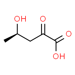 ChemSpider 2D Image | (4R)-4-Hydroxy-2-oxopentanoic acid | C5H8O4