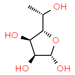 ChemSpider 2D Image | 6-Deoxy-beta-L-allofuranose | C6H12O5
