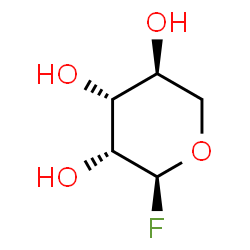 ChemSpider 2D Image | alpha-L-Lyxopyranosyl fluoride | C5H9FO4