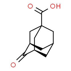 ChemSpider 2D Image | (3R,5R)-4-Oxo-1-adamantanecarboxylic acid | C11H14O3